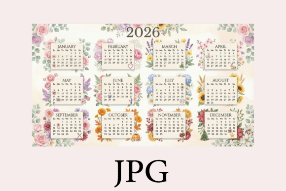 Download Floral 2026 Calender - Floral Collection
