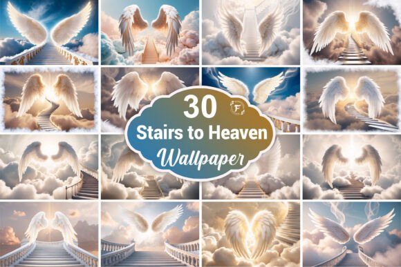 Download Angel Wings Stairs to Heaven Background - Heaven background Collection