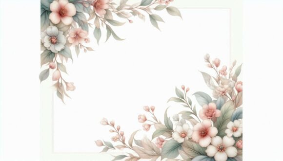 Download Pastel Floral Border - Floral Collection
