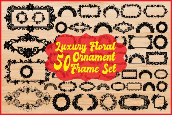 Download Luxury Floral Ornament Frame Set - Floral Collection